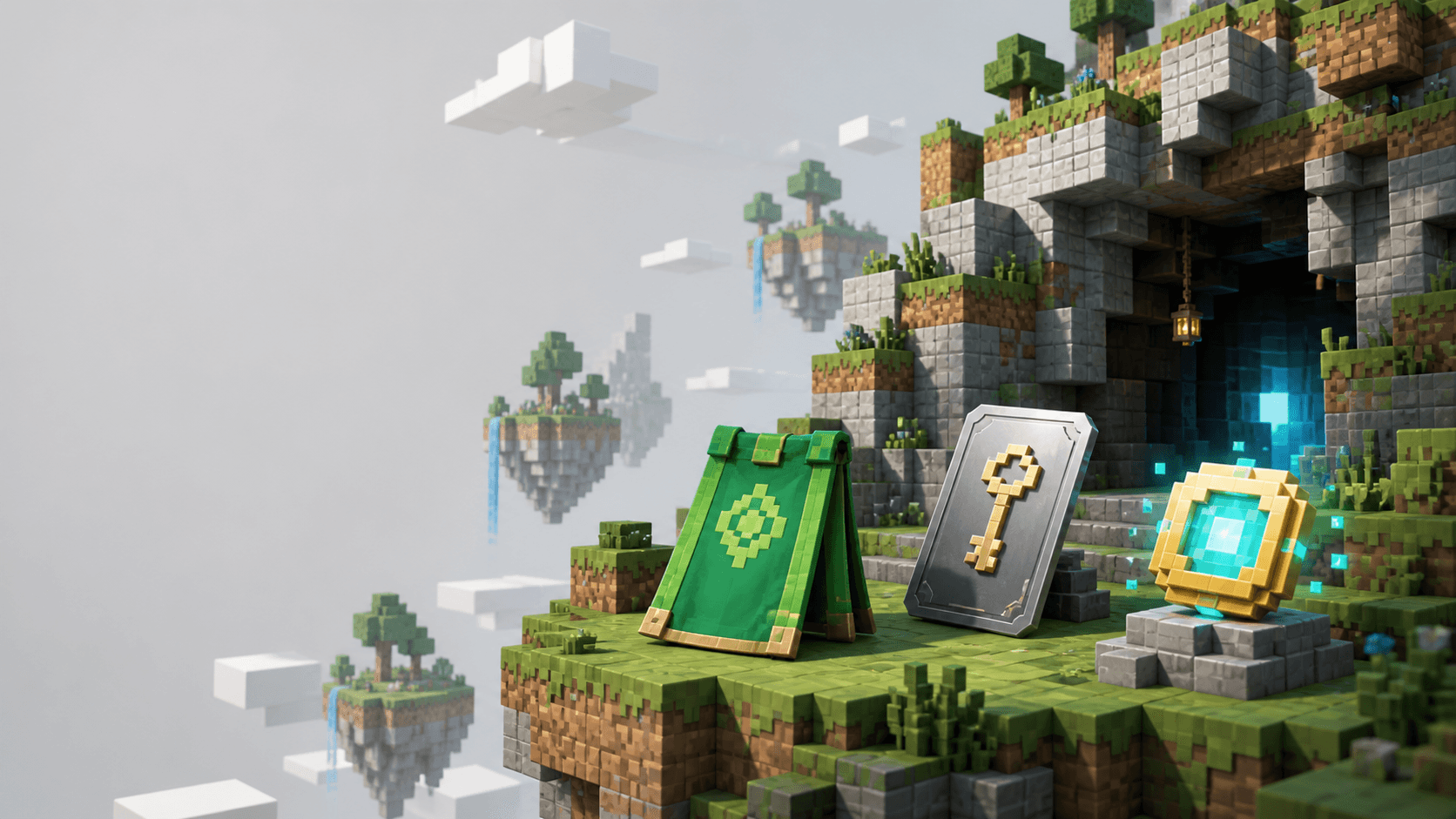 Latar belakang koleksi Minecraft HasuStore